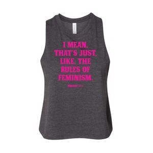 Women's - Mean Girls - Rules Of Feminism Graphic Racerback Tank - 1 of 2