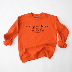 S.W.Smiley Resting Witch Face Typewriter - Women's Graphic Sweatshirt - 1 of 4