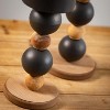 Sullivans Stacked Sphere Pillar Candle Holders Set of 2, 14"H & 11.25"H Black - 2 of 4