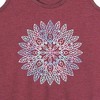 Women's - Instant Message - Radial Watercolor Design Graphic Racerback Tank - 2 of 4