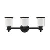 Livex Lighting Middlebush 3 - Light Vanity in  Black - 3 of 4