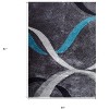 HomeRoots 5' X 7' Gray and Silver Shag Hand Tufted Area Rug - 3 of 4