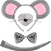 Joyfy Halloween Animal Mouse Ears and Tail, Kids Adult Mouse Costume Accessory Set for Cosplay Dress Up Party - 2 of 4