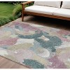 HomeRoots 10' X 14' Mauve Beige And Sage Abstract Washable Indoor Outdoor Area Rug - 2 of 4
