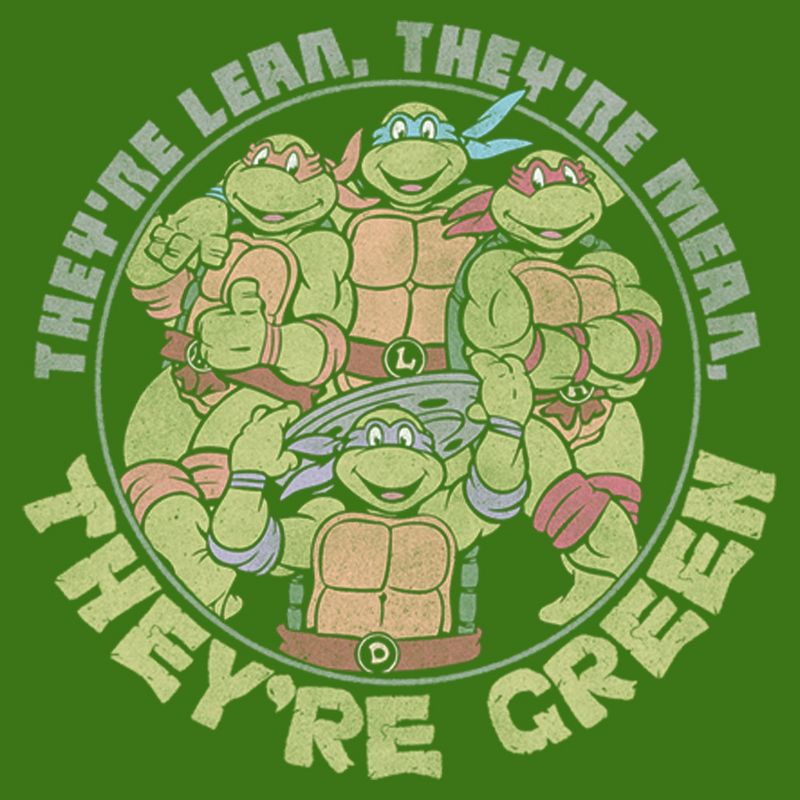 Men's Teenage Mutant Ninja Turtles They're Lean, They're Green T-Shirt, 2 of 6