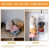 LunaLulinlk 10 Pack Hat Organizer Cap Holder Organizer Door Hooks、S Hooks and Sticky Hooks Include for Baseball, Caps, Towel Black - 4 of 4