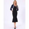 INSPIRE CHIC Women's Open Front Sequin Long Sleeve Shrug Sweaters - 3 of 4