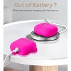 BONGEEK Silicone Apple Airpods 4th Generation - VOTILE 2028 Bling Cover with Keychain, Earbuds Charging Accessory for Women Girls -Hot Pink - 4 of 4