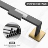 Bathroom Towel Bar, 23.6 Inch Black & Gold Towel Rack - 4 of 4