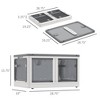 Munora 3-Pack Collapsible XL Storage Bins - 28.75"W x 19"D x 15.75"H with Wheels & Lids, 32 Gallon Capacity, White - 3 of 4