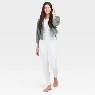 Assets By Spanx Women's Denim Skinny Leggings - White 1x : Target