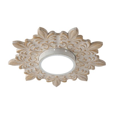Parrot Uncle 21.6" Farmhouse White LED Ceiling Light Flush Mount Light