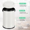 17 Gallon/65 Liter Trash Can, Stainless Steel Rubbish Bin, Commercial Grade Waste Container, Round Garbage Can for Outdoor, Home Office, Restaurant - 4 of 4