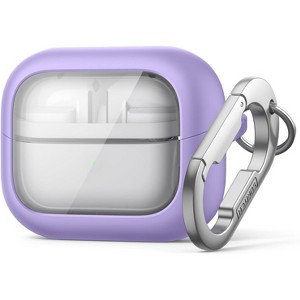 SURITCH for Samsung Galaxy Buds 3 Pro/Galaxy Buds 3 Case, Magnetic Bumper Cases, Shockproof Protective Covers with Carabiner & Cleaning Kit - 1 of 3