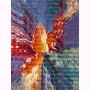 Unique Loom    Outdoor Modern Monteverde Area Rug - 1 of 4