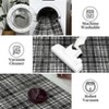 Modern Plaid Living Room Area Rug, Machine Washable Floor Carpet, Non-Slip Checkered Soft Rug, Low-Pile Non-Shedding Accent Rug, Indoor Foldable Rug - 4 of 4
