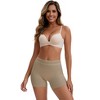 INSPIRE CHIC Women's High Waist Lace Trim Tummy Control Butt Lifter Thigh Slimmers 3 Pcs - 4 of 4