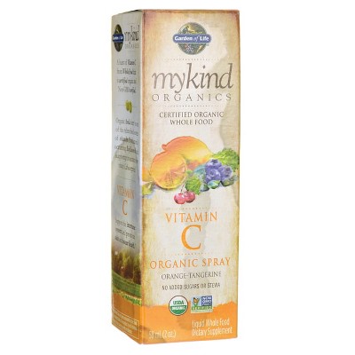 Garden of Life Vitamin C Mykind Organics Vitamin C Organicuid Spray - Orange-Tangerine