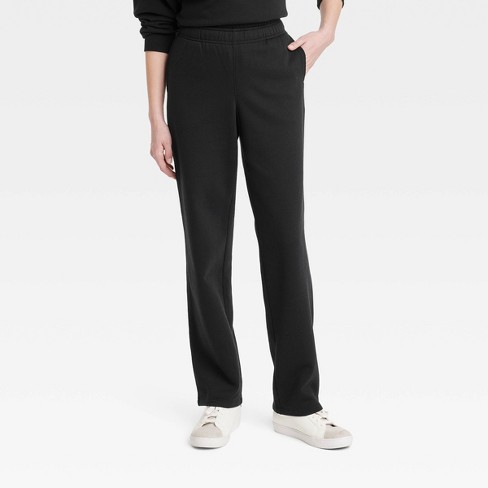 Buy Wild Fable High-Rise Straight Leg Sweatpants -, Black, Large at