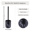 Evideco French Home Goods Black Marble Toilet Brush and Holder Set - 4 of 4