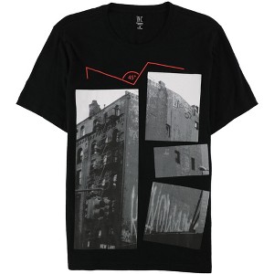 I.N.C International Concepts Mens 45 degress Building Graphic T-Shirt, Black, Large - 1 of 1