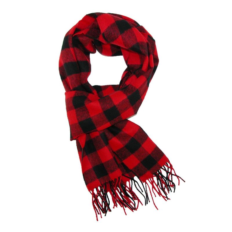 David & Young Softer Than Cashmere Buffalo Plaid Winter Scarf, 3 of 4