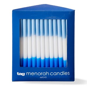 TAG Hanukkah Blue Taper Candles Box/45 - 1 of 2