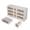 ORRD 51.2" Rattan Locker with 9 Drawers, Metal Handles, for Kitchen, Living Room, Bedroom, White - 4 of 4