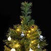 vidaXL Artificial Hinged Christmas Tree Green PVC, PE, Metal Medium - 2 of 4