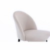 Nordlys Set of 2 Bar Stools in Metal and Beige Velvet Modern Design Style Upholstery Dining Room - 2 of 4