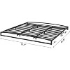 Low Bed Frame King Size, 10 Inch Heavy Duty Metal Platform King Bed Frame with Arch Design, Easy Assembly, Strong Bearing Capacity - 3 of 4