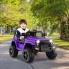 Costway 12V Kids Ride On Truck Car Electric Vehicle Remote w/ Music & Light - 2 of 4
