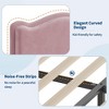 Upholstered Bed Frame for Kids with Storage Drawer and Scallop Headboard, No Box Spring Needed - 4 of 4
