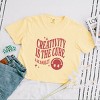 S.W.Smiley Creativity Is The Cure - Women's Boxy Crop Top Graphic T-Shirt - 3 of 4