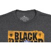 Seven Times Six Black Panther Men's Distressed King Of Wakanda Adult Heather T-Shirt Tee Grey - 4 of 4