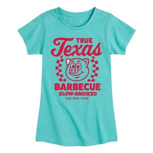 Girls' - Instant Message - Texas BBQ Fitted Short Sleeve Graphic T-Shirt - 1 of 4