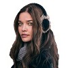 Cable Knit Adjustable Earmuffs With Faux Fur_Nirvanna Designs - 2 of 4