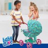 Baby Alive: Deluxe Classic Doll Pram - Green, Pink, Hearts - 3 of 4