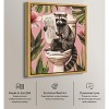 Art Remedy Raccoon Tropical Bathroom Tropical Bathroom Wall Art Framed - 3 of 4
