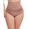 INSPIRE CHIC 3 Packs Women's Lace Trimmed Tummy Control High Waisted Soft Breathable Full Coverage Briefs - 4 of 4
