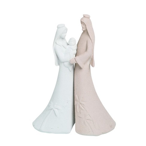 Transpac Resin Standing Sandstone Couple Holy Set of 2 Home Decorations Christmas - image 1 of 1