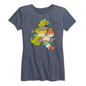 Women's - Rugrats - Tommy, Chuckie, Angelica, And Reptar Short Sleeve Graphic T-Shirt - 1 of 4