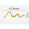 Collectible Wildlife Gifts | Snake, Yellow Tree Snake, Rubber Reptile, Realistic Hand Painted,  Model,   Gift,       4 1/2"       F3462 B360 - 3 of 4