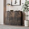 Slim Shoe Storage Cabinet with Flip Drawers, Narrow Entryway Shoe Organizer, Modern Foyer Shoe Rack with 4 Compartments-The Pop Home - 3 of 4
