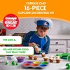 Curious Chef 16-Piece Cupcake & Decorating Kit for Kids, Dishwasher Safe & BPA-Free Plastic, Real Tools - 2 of 4