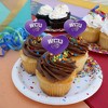 Western Carolina Primary Logo Heart Love Cupcake Picks Toppers Decoration Set of 6 - 4 of 4