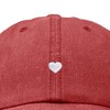 Dalix Heart Embroidered Cotton Summer Outdoor Baseball Cap Dad Hat Womens - 2 of 4