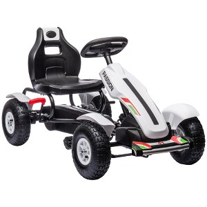 JANSNO Pedal Go Kart - Outdoor Ride-On Toy for Kids 5-12 with Adjustable Seat, Handbrake, Non-Slip Rubber Wheels - 1 of 4