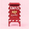 Red Iron Christmas Mailbox Decoration–Festive Red Iron Christmas Mailbox Decoration – Durable Iron Build, Holiday Accent for Home, Office or Entryway - 3 of 4
