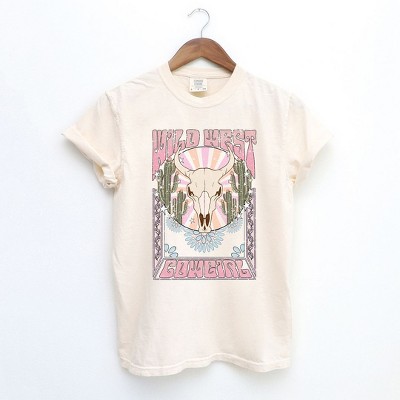 Simply Sage Market Women's Wild West Cowgirl Short Sleeve Garment Dyed Tee